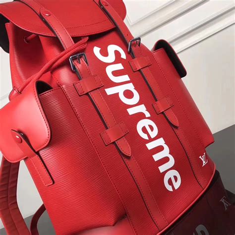 supreme x lv shoulder bag replica|supreme christopher backpack.